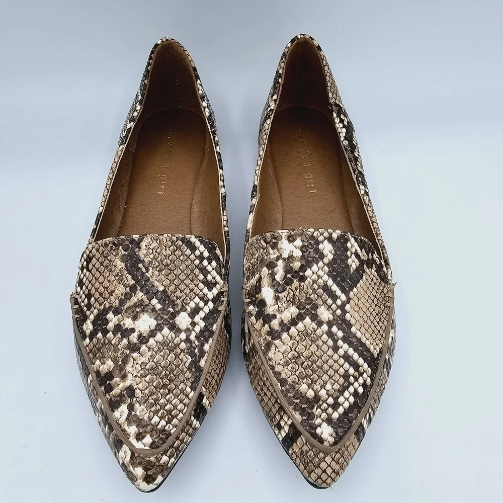 Madden Girl Henie Flats Snake Print